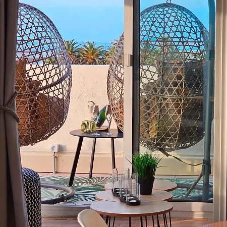 Face A La Mer, Superbe Roof Top, Vue Panoramique, Solarium, Clim 公寓 塞特港